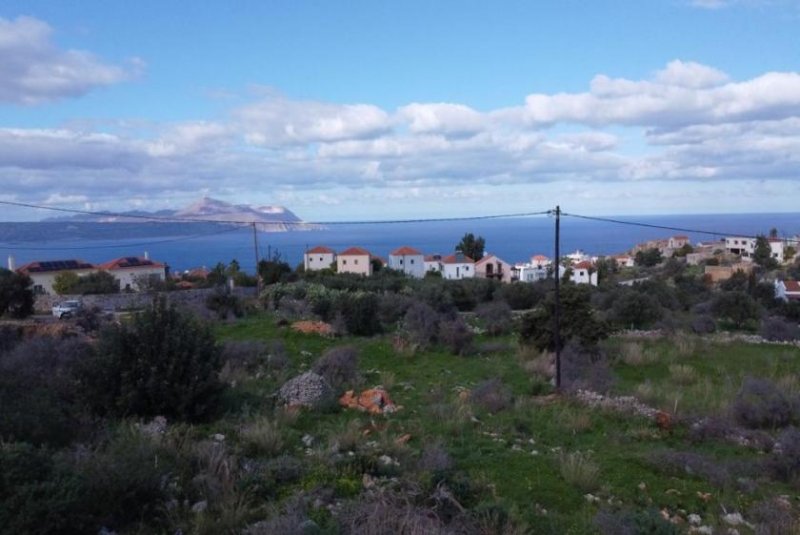 Kokkino Chorio Kreta, Kokkino Chorio: Landschaftlich reizvolles Grundstück mit Meerblick zu verkaufen Grundstück kaufen